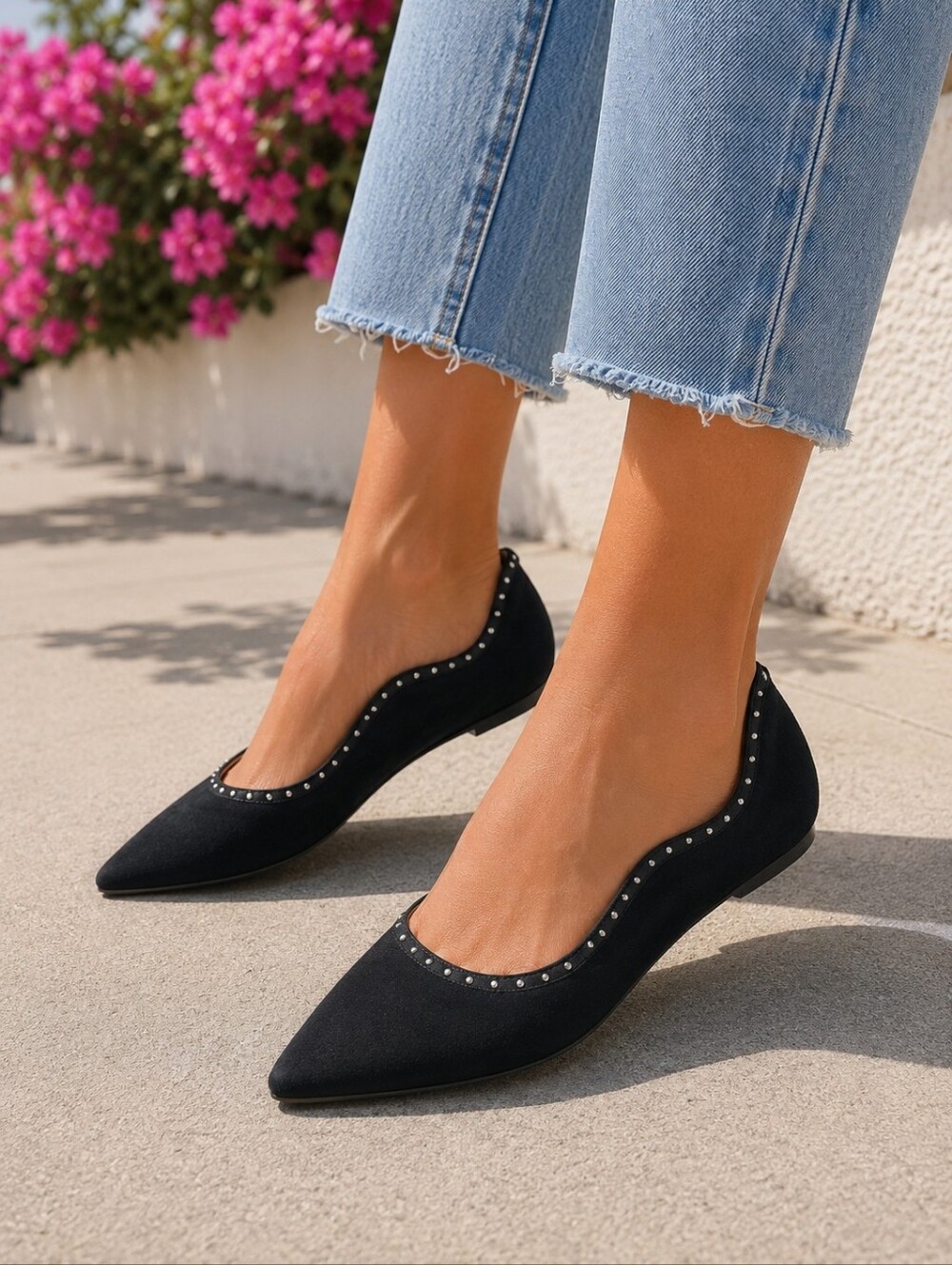 Sam Edelman Rivera Studded Ballet Flat Size 8.5